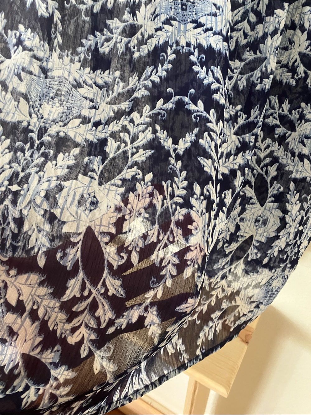 Knox Roses Boho Sheer Mini Dress or Swim Coverup, XXL - Picture 3 of 6